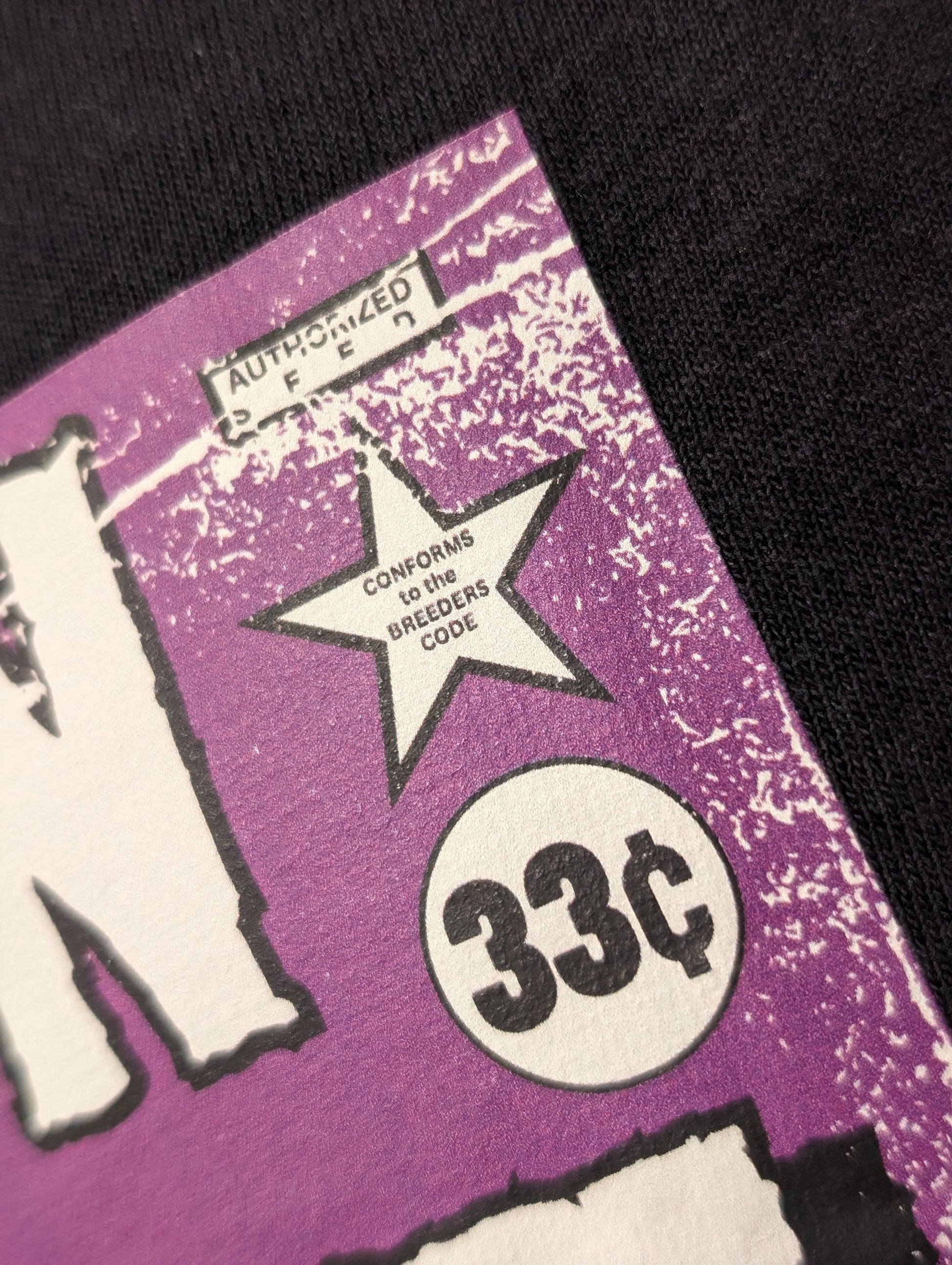 Tales from the Garden No. 1 Greenhouse Horror Comic Shirt Artwork Authorized Seed Conforms to the Breeders Code 33 cents Detail