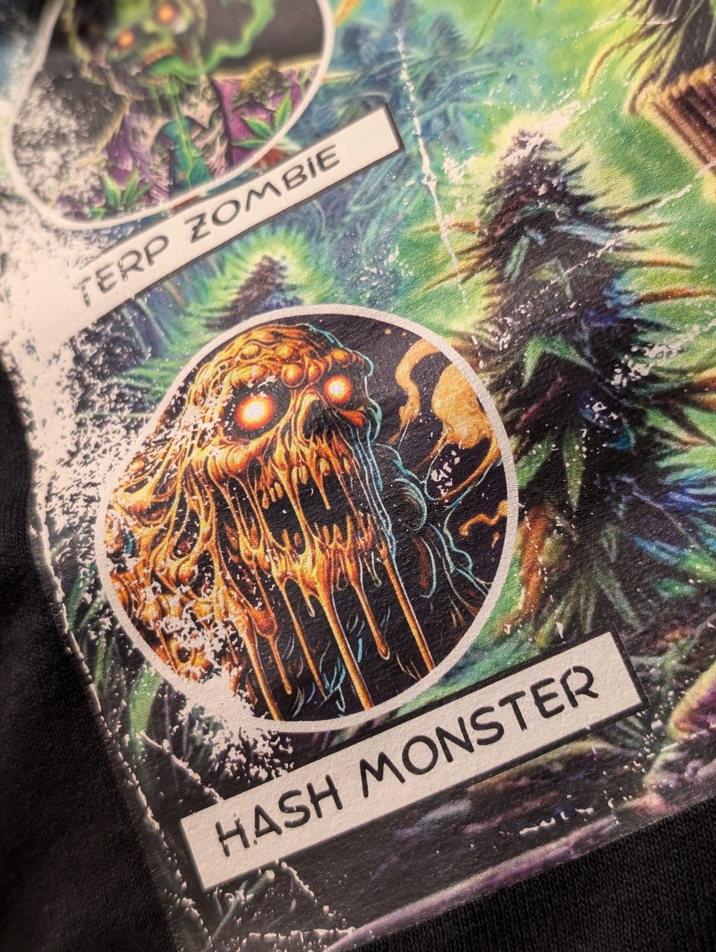 Tales from the Garden No. 1 Greenhouse Horror Comic Shirt Artwork Hash Monster Detail