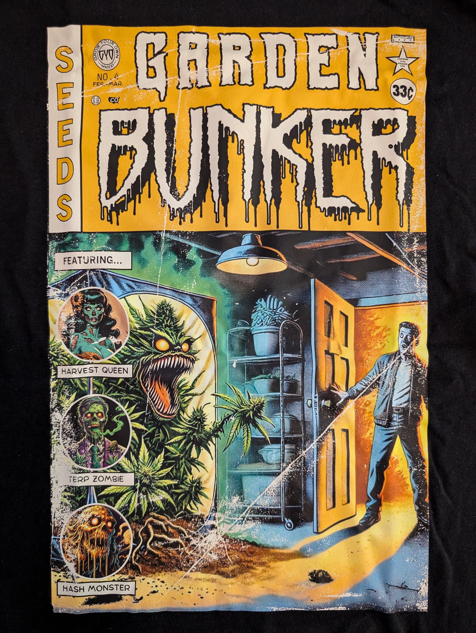 Tales from the Garden No. 4 Home Grown Horror Comic Shirt Artwork