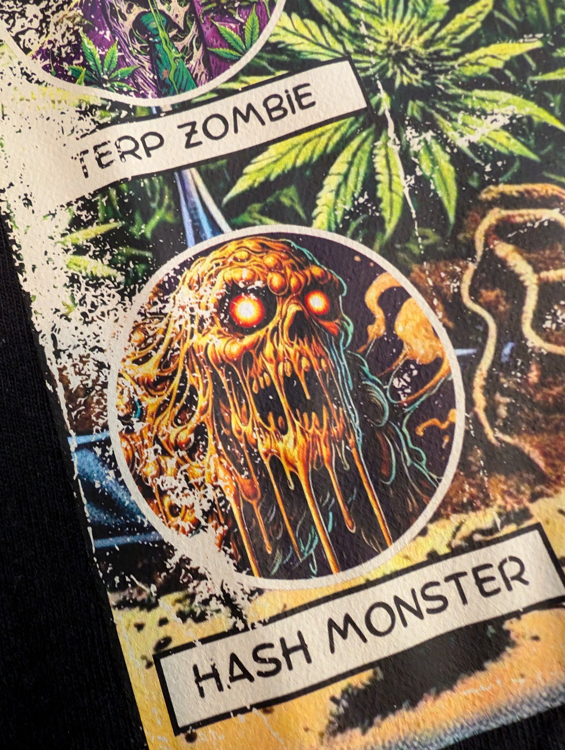Tales from the Garden No. 4 Home Grown Horror Comic Shirt Artwork Hash Monster Detail