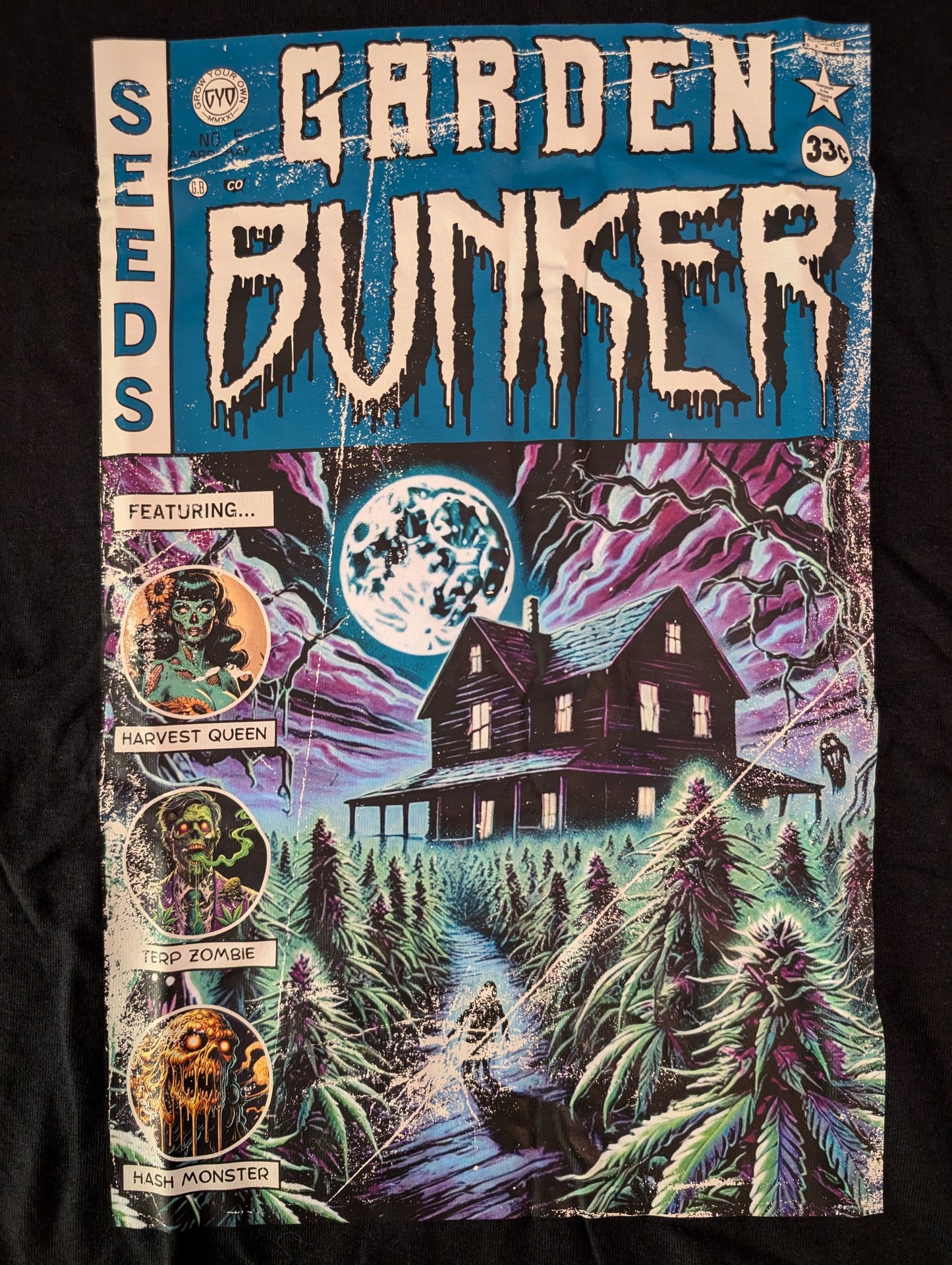 Tales from the Garden No. 5 Haunted Farm Horror Comic Shirt Artwork