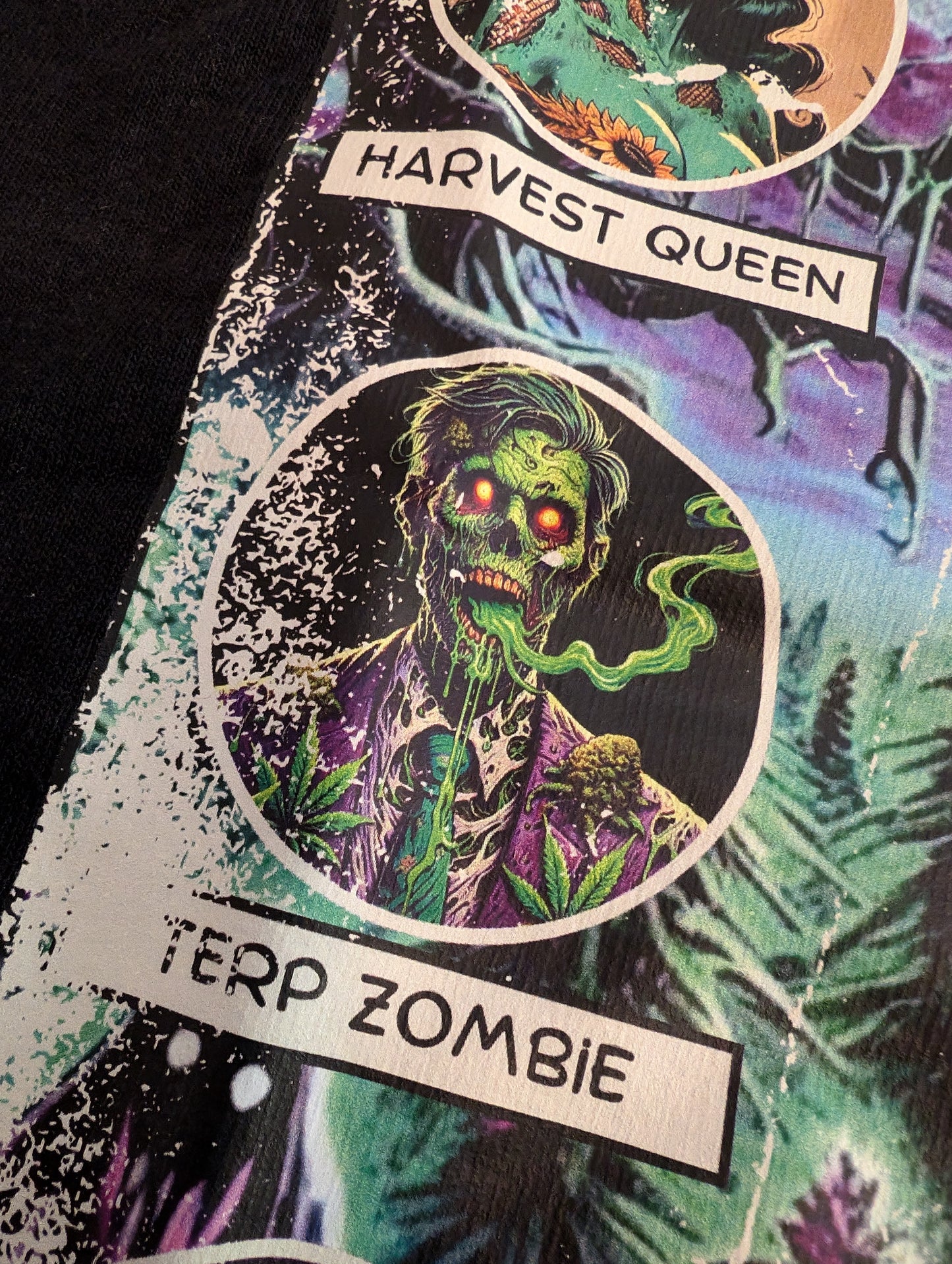 Tales from the Garden No. 5 Haunted Farm Horror Comic Shirt Artwork Featuring Terp Zombie Detail