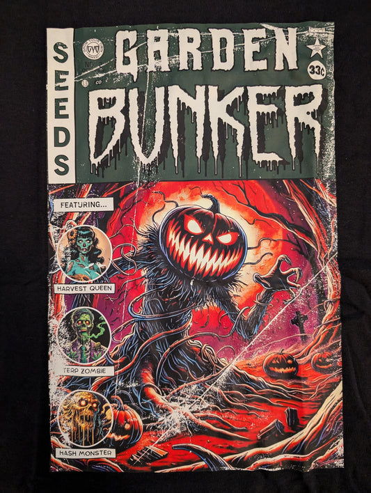 Tales from the Garden No. Pumpkin Monster Horror Comic Shirt Artwork