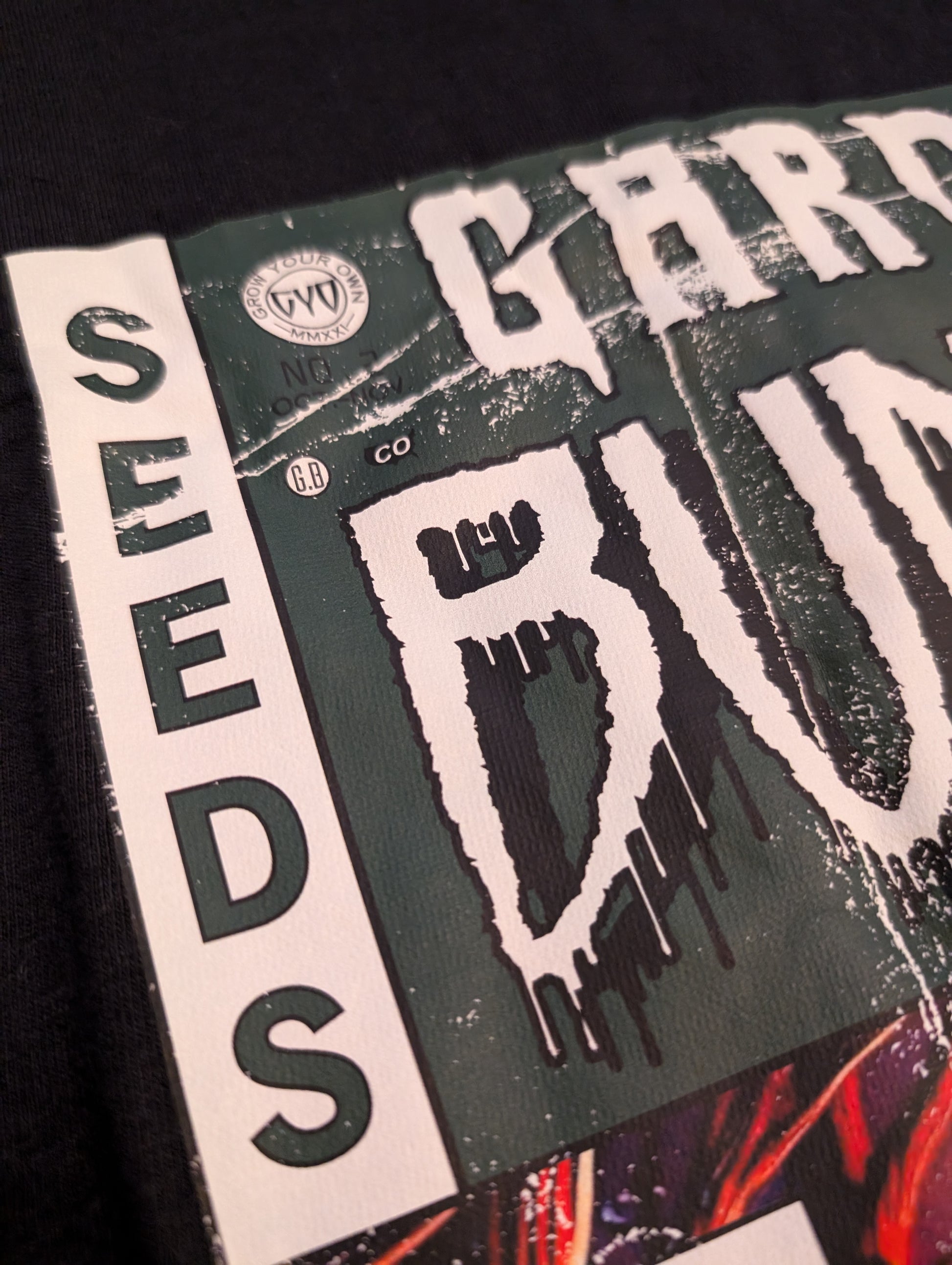 Tales from the Garden No. Pumpkin Monster Horror Comic Shirt Artwork Seeds Detail