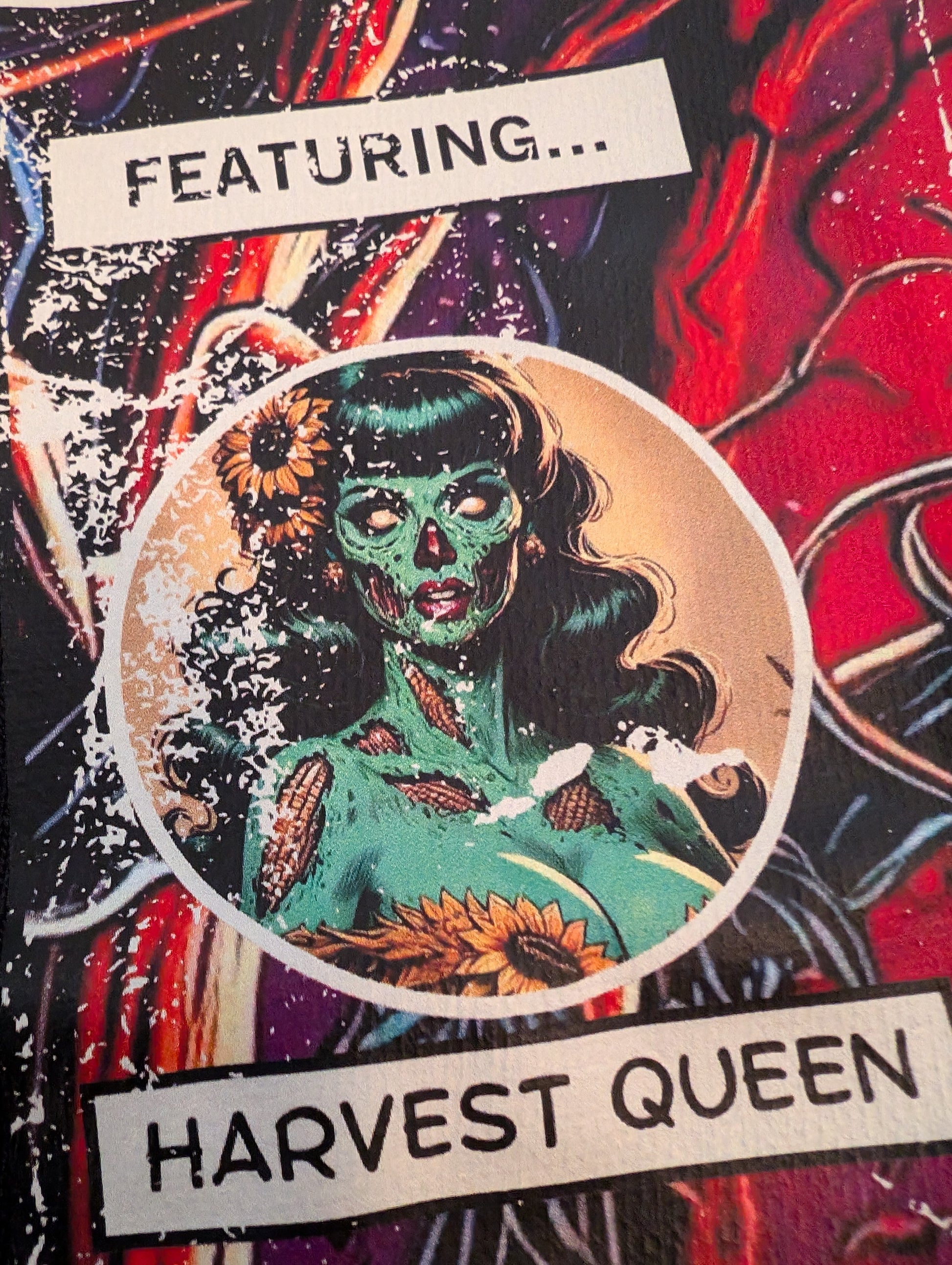 Tales from the Garden No. Pumpkin Monster Horror Comic Shirt Artwork Featuring Harvest Queen