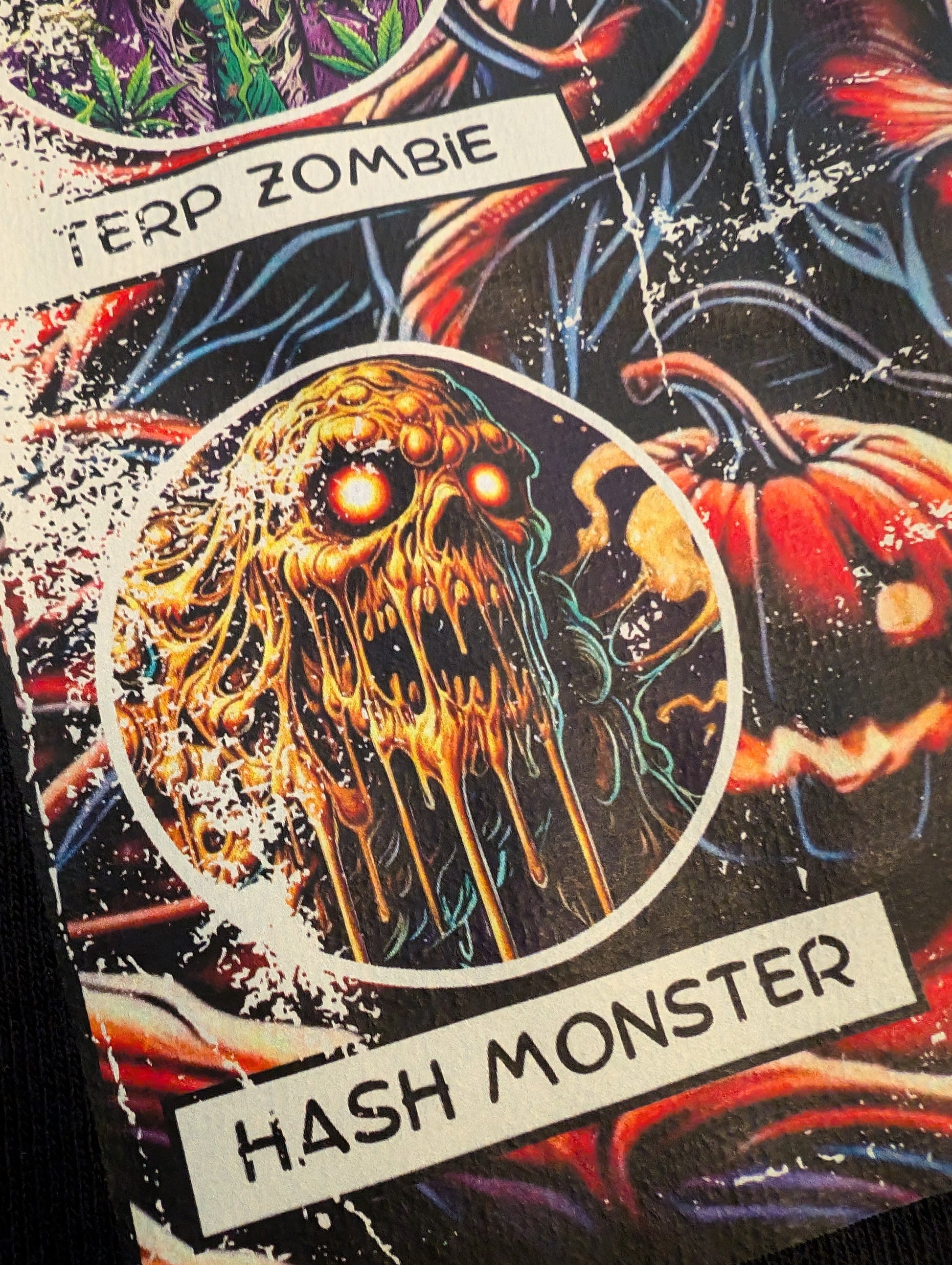 Tales from the Garden No. Pumpkin Monster Horror Comic Shirt Artwork Featuring Hash Monster Detail