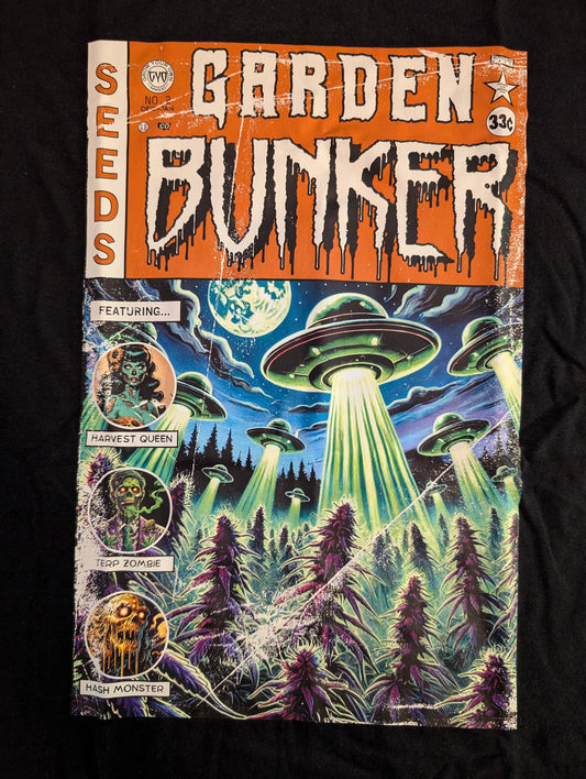Tales from the Garden No. 3 UAP / UFO Horror Comic Shirt Artwork