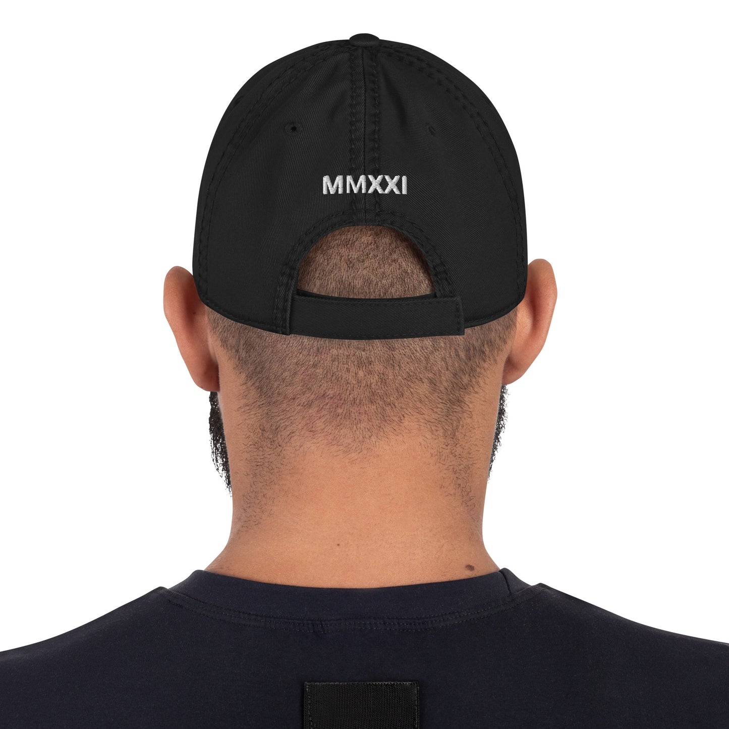 Distressed Dad Hat Garden Bunker MMXXI (White)