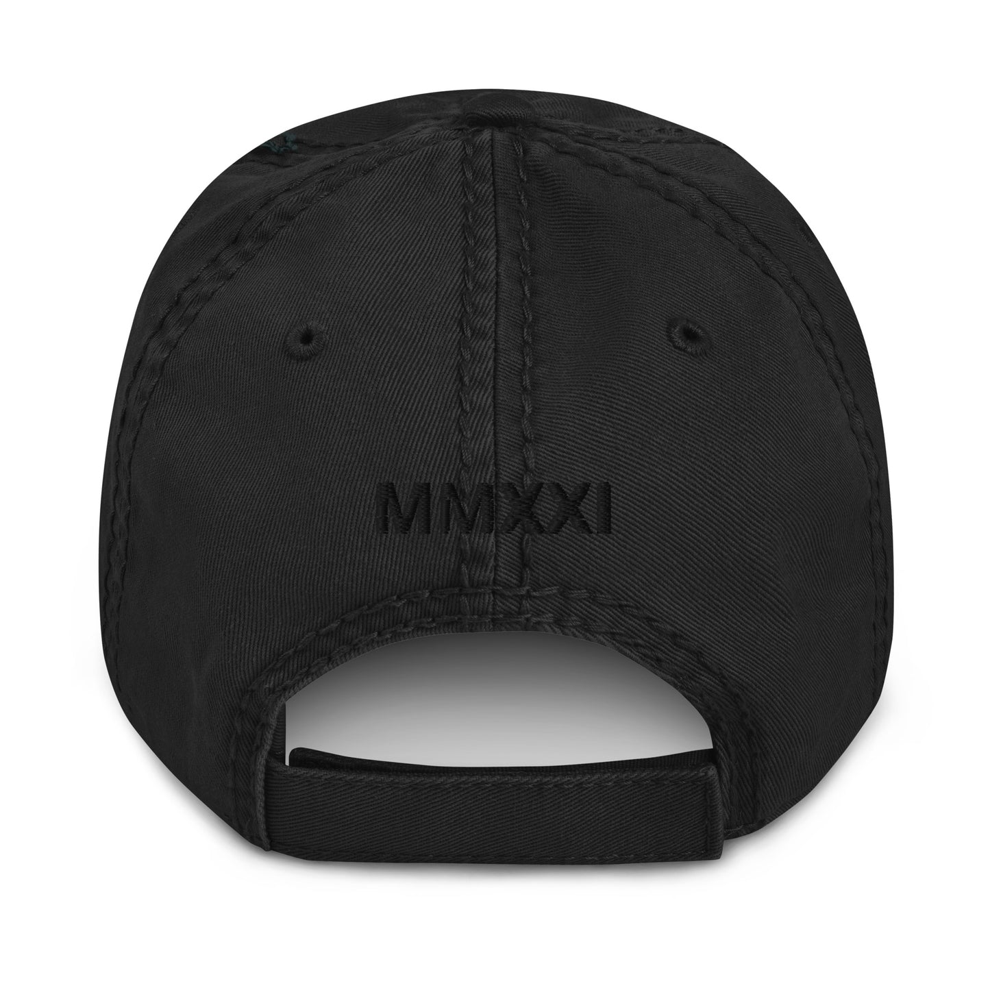 Distressed Dad Hat Garden Bunker MMXXI (Black)