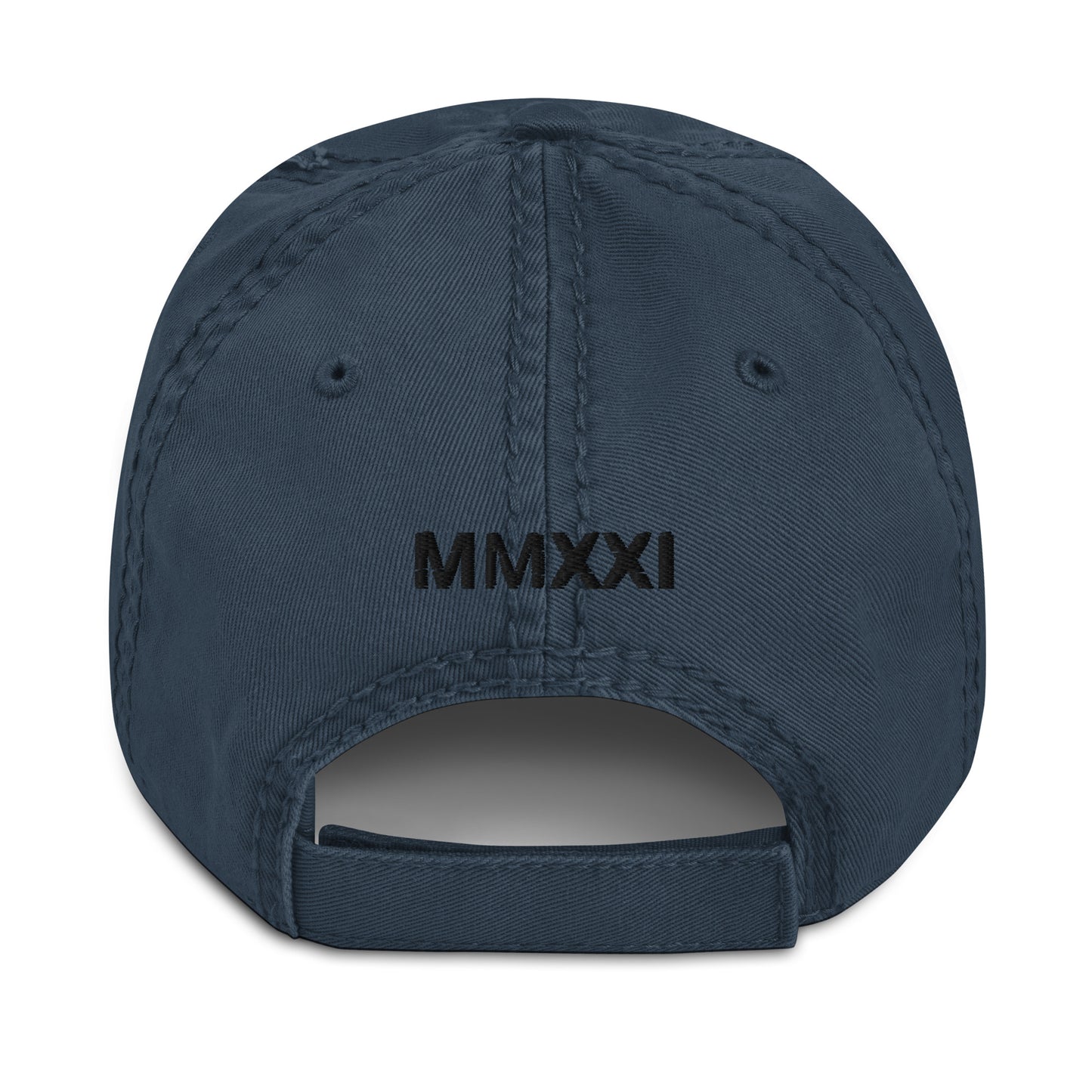 Distressed Dad Hat Garden Bunker MMXXI (Black)