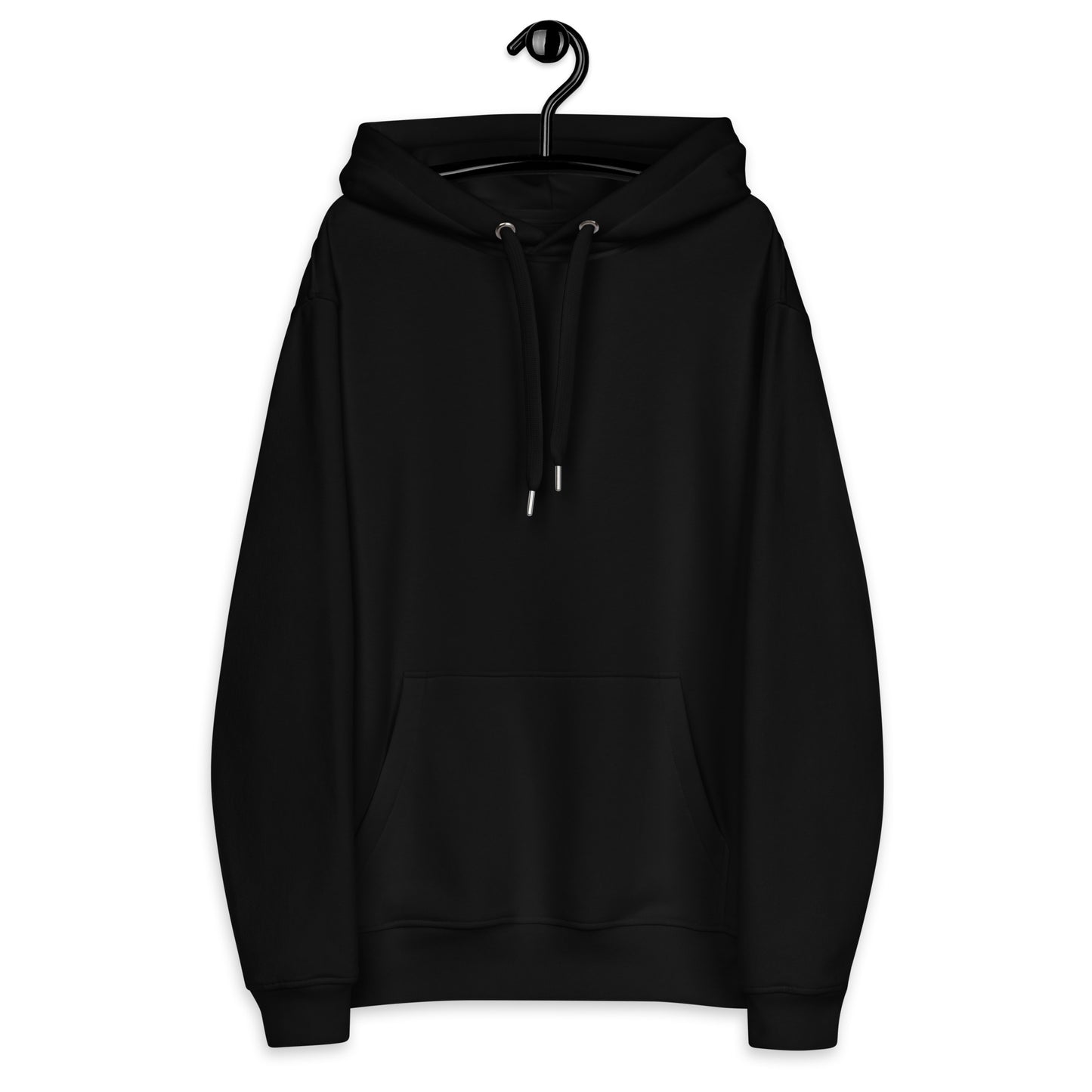 Premium Eco Hoodie with Back Logo GRDN BNKR (White on Black)