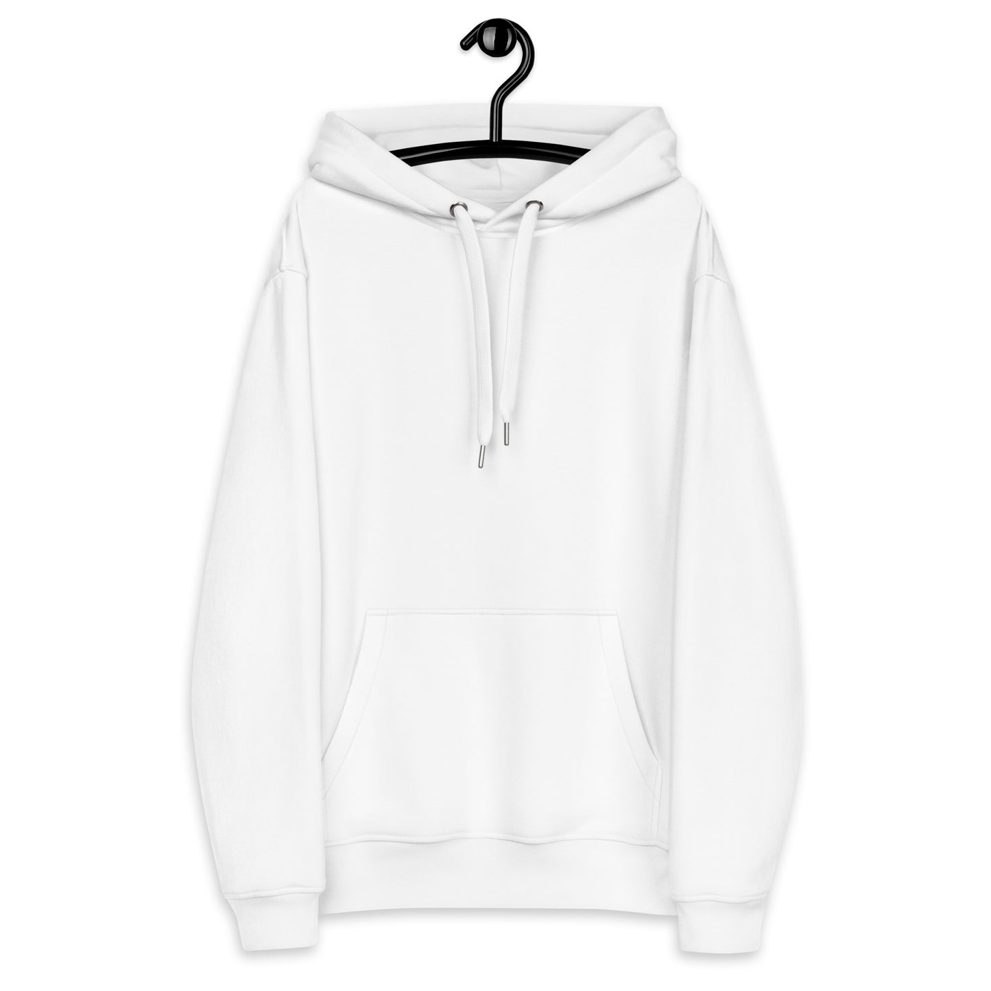 Premium Eco Hoodie with Back Logo GRDN BNKR (Black on White)