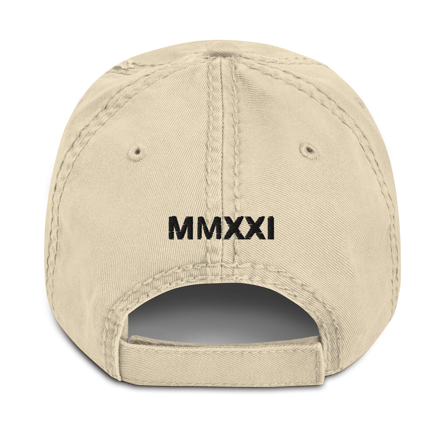 Distressed Dad Hat Garden Bunker MMXXI (Black)